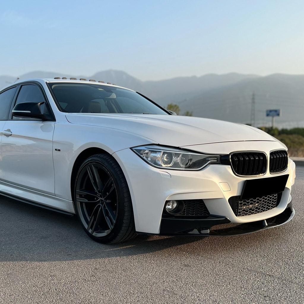 Frontspoiler-Flaps schwarz glänzend passend für BMW 3er F30 M-Paket 2012-2019 w / Flaps – Ansicht 14