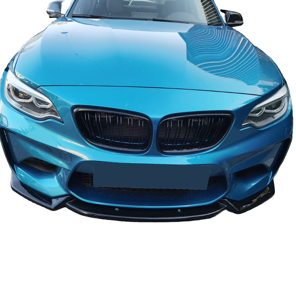 Frontsplitter schwarz glänzend passend für BMW M2 F87 2016-2020 – Ansicht 9