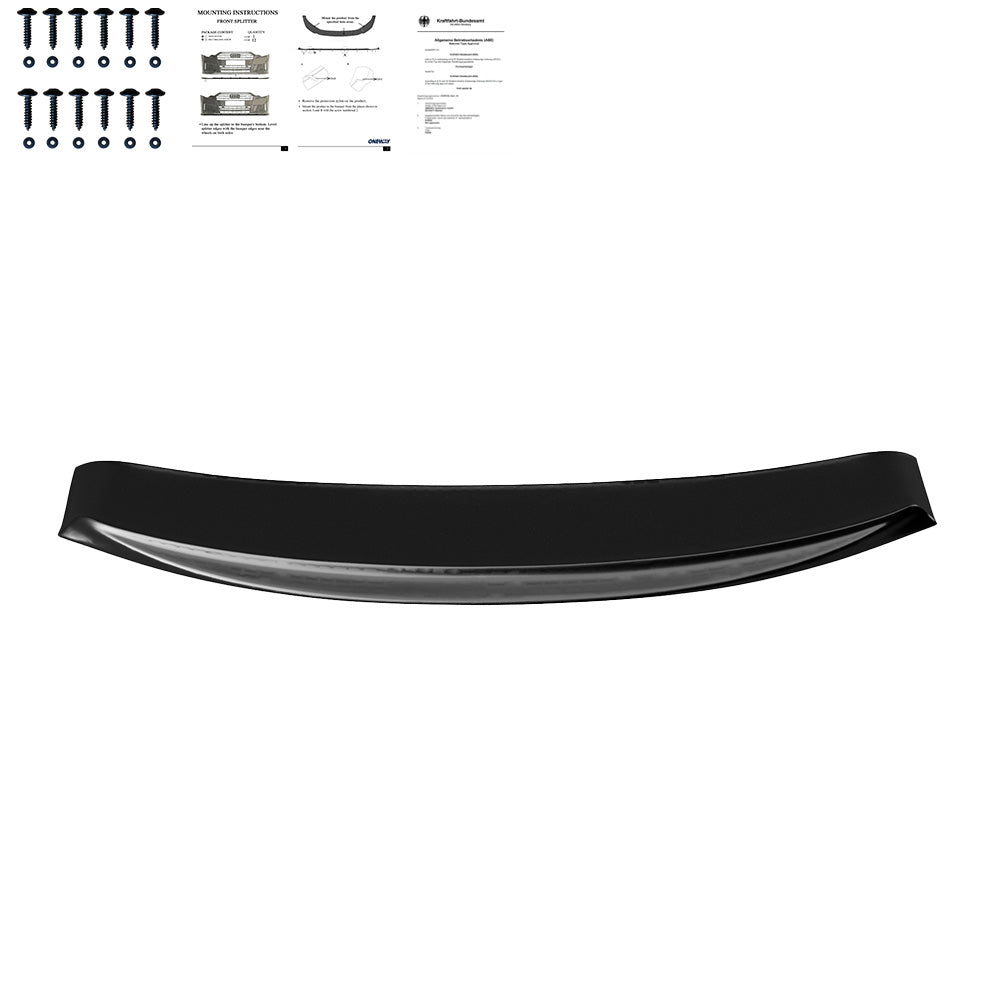 Frontsplitter schwarz glänzend passend für BMW 6er F06/F12/F13 Facelift M-Paket 2013-2018 Version 2 – Ansicht 2