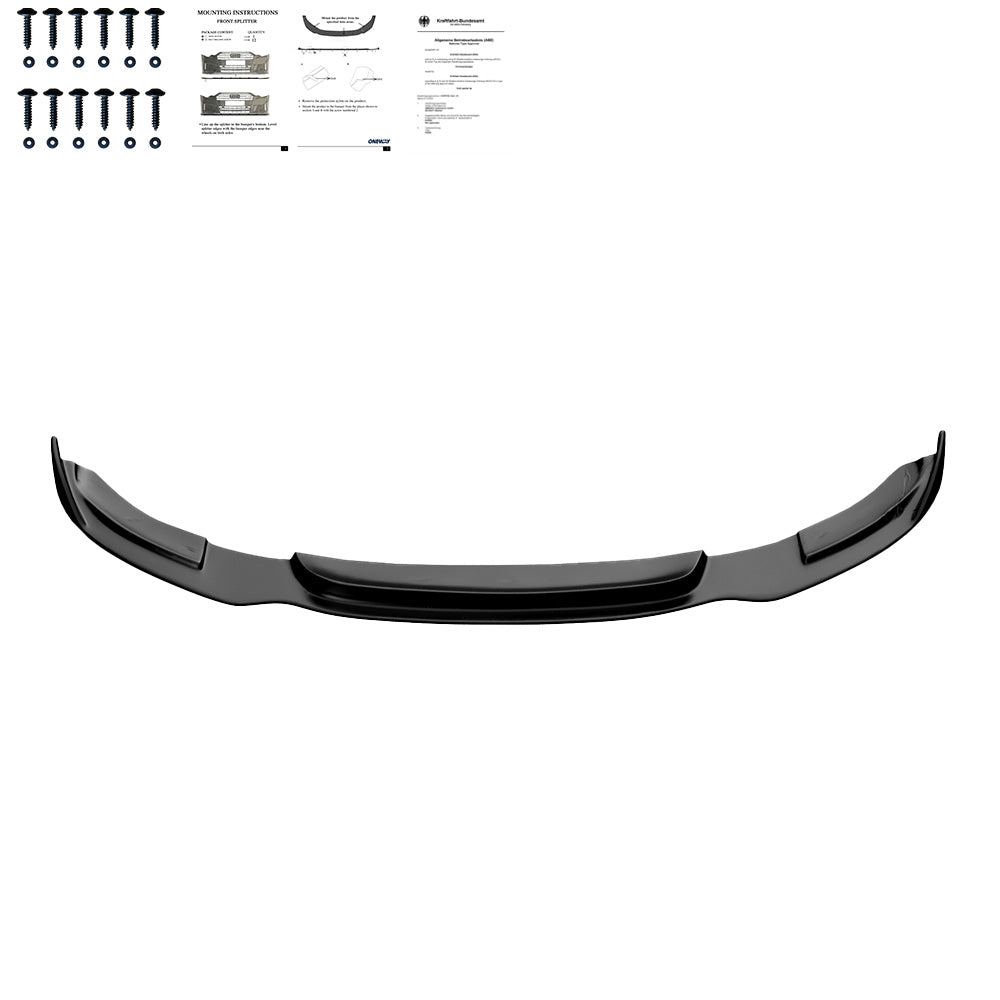 Frontsplitter schwarz glänzend passend für BMW 3er F34 GT 335i M-Paket 2012-2017 – Ansicht 2