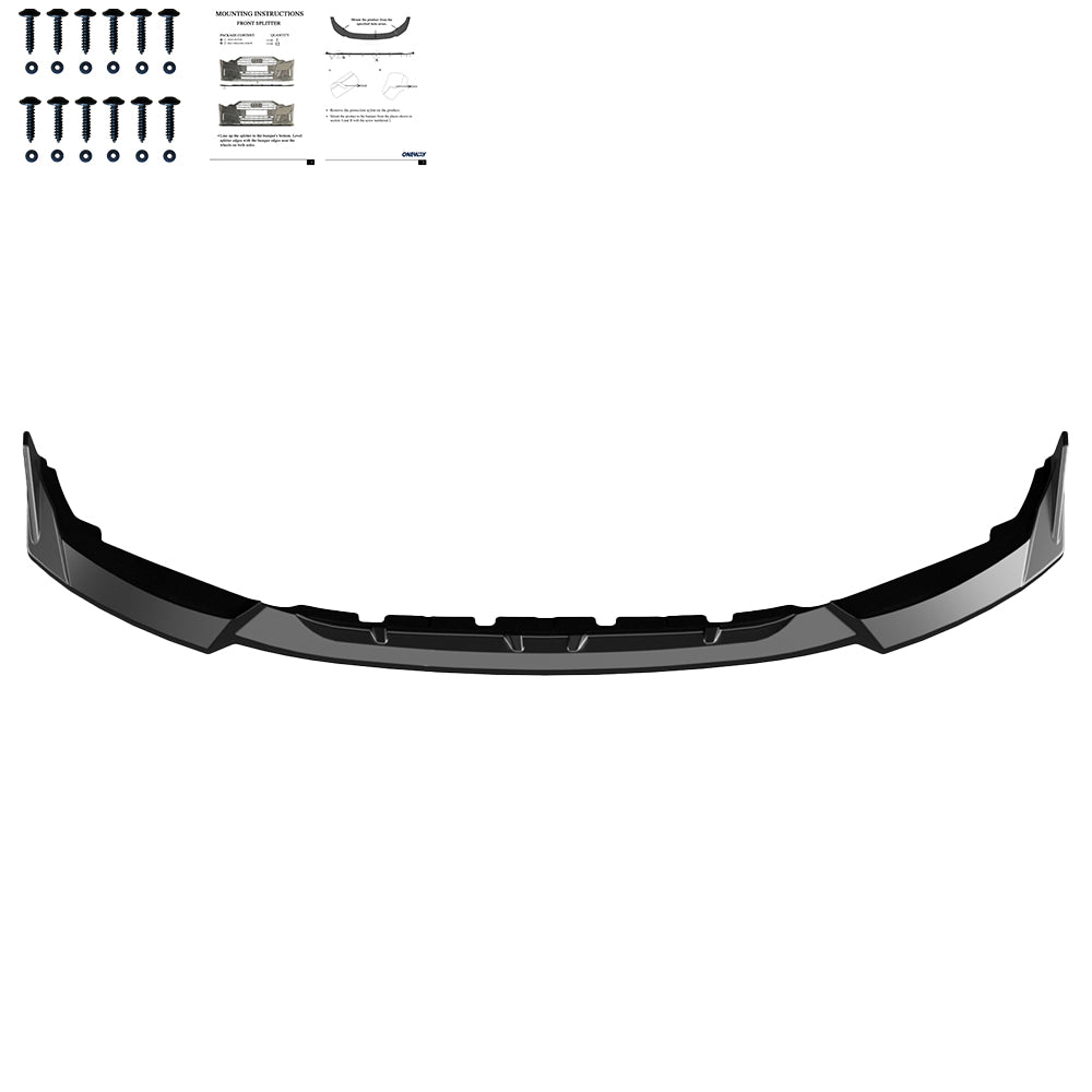 Frontsplitter schwarz glänzend passend für BMW M2 G87 2023+ – Ansicht 3