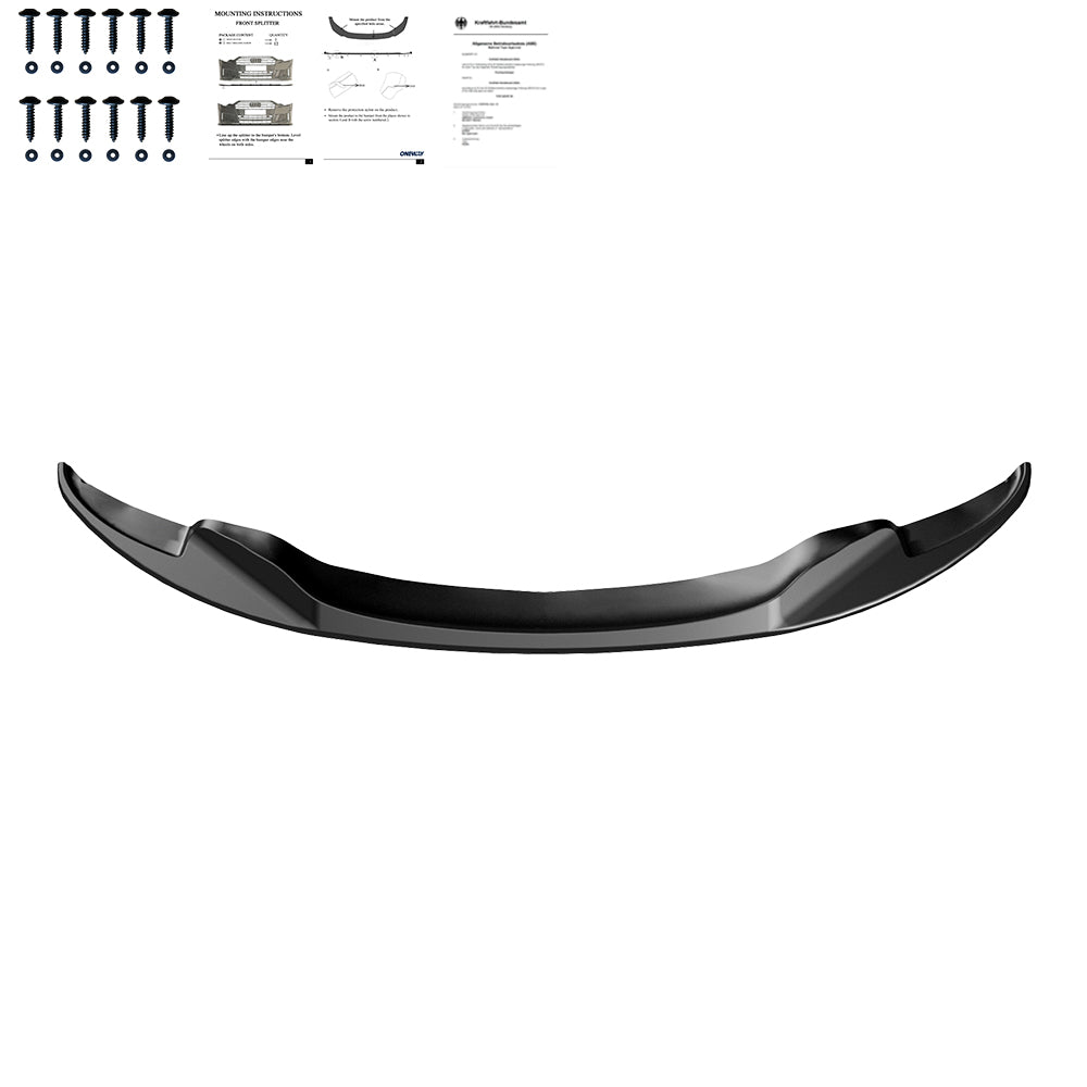 Frontsplitter schwarz glänzend passend für BMW M3 E92 Coupé / E93 Cabrio 2007-2013 – Ansicht 1