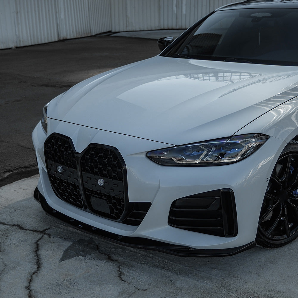 Frontsplitter schwarz glänzend passend für BMW i4 M-Paket G26 2021+ – Ansicht 12