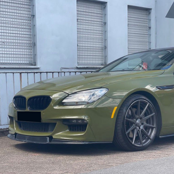 Frontsplitter schwarz glänzend passend für BMW 6er F06/F12/F13 Facelift M-Paket 2013-2018 – Ansicht 7