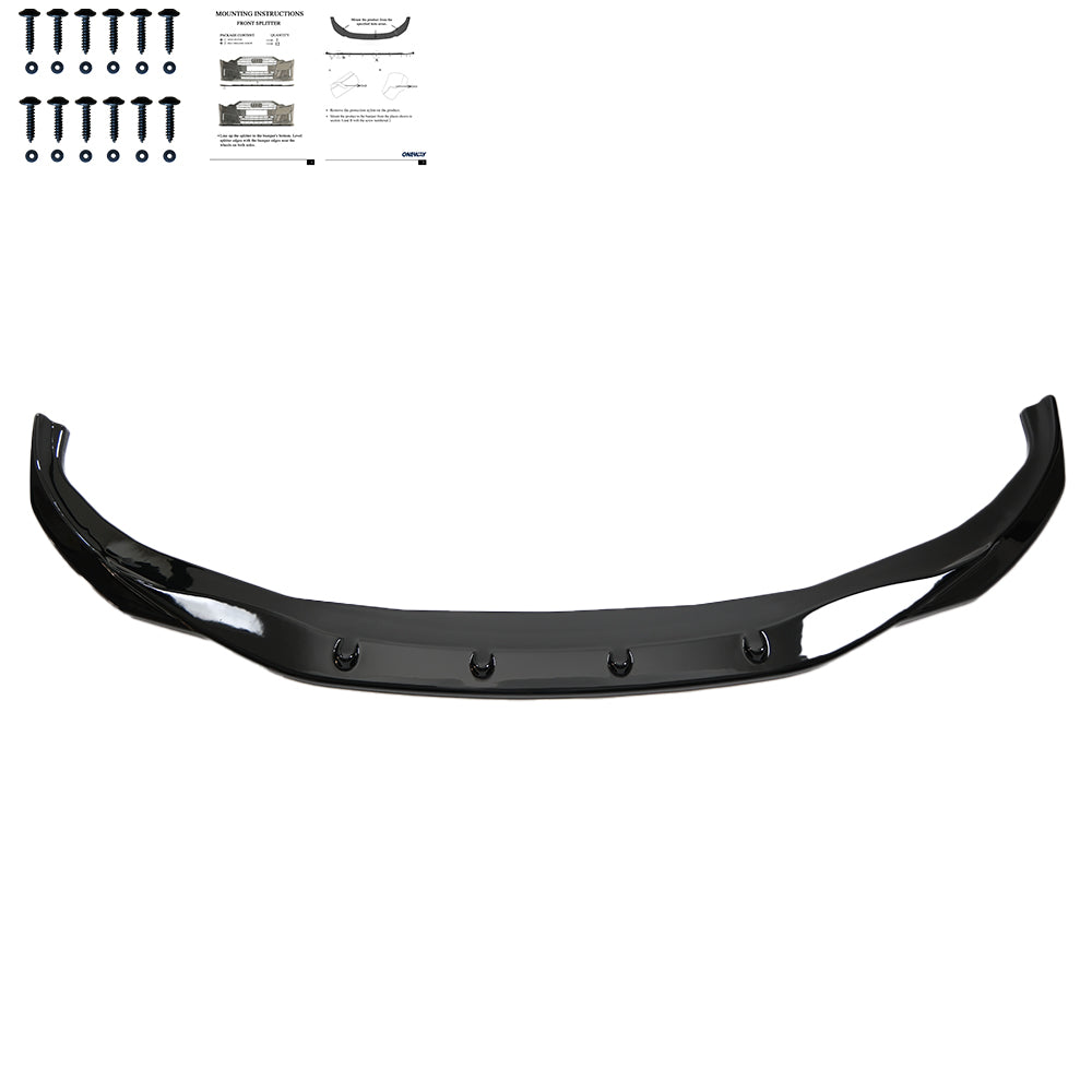 Frontsplitter schwarz glänzend passend für BMW i4 M-Paket G26 2021+ – Ansicht 6