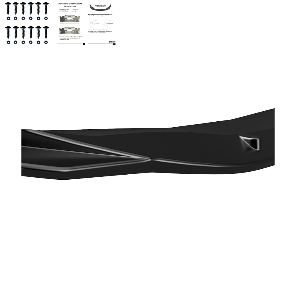 Frontsplitter schwarz glänzend passend für BMW i4 M-Paket G26 2021+ – Ansicht 5