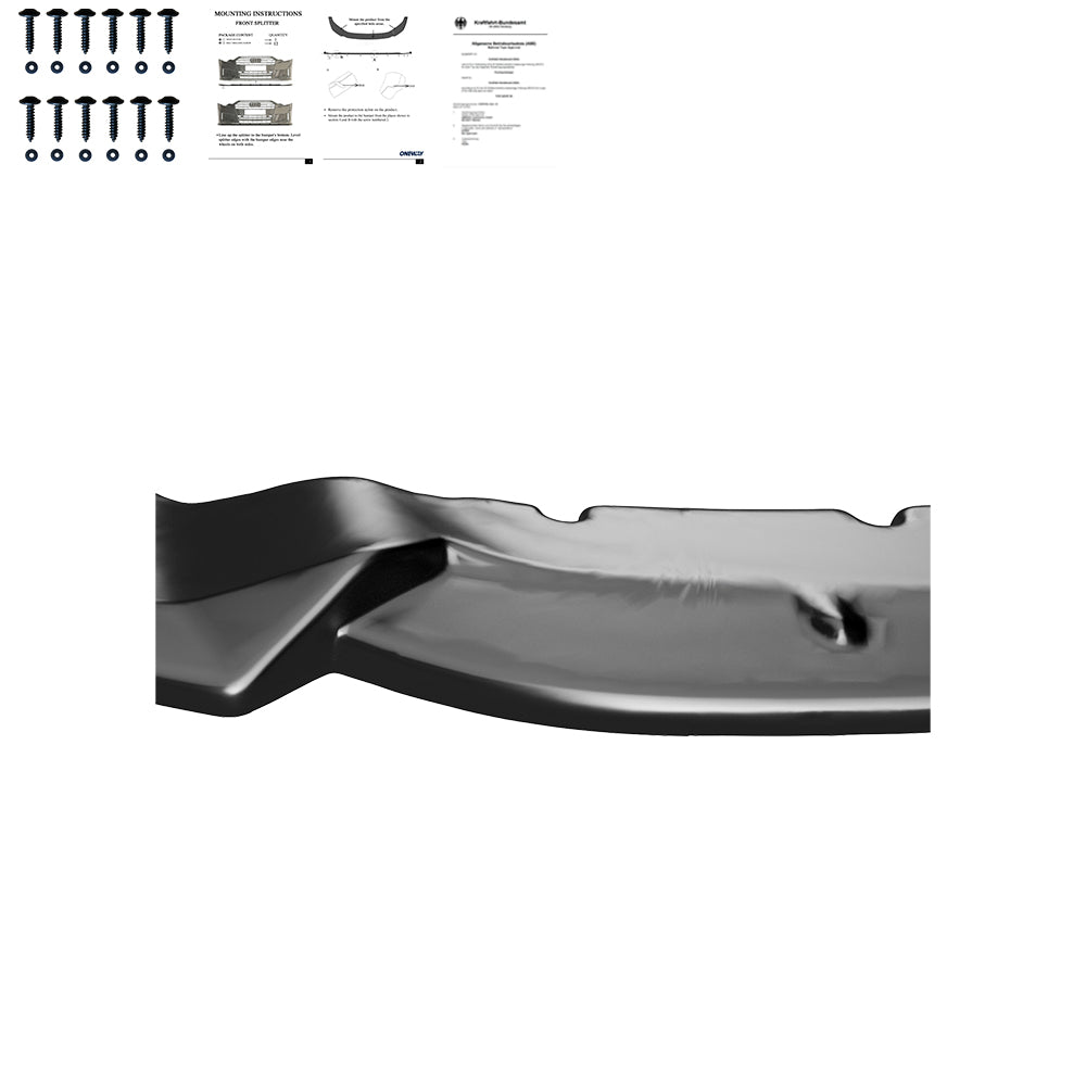 Frontsplitter schwarz glänzend passend für BMW M2 F87 2016-2020 – Ansicht 5