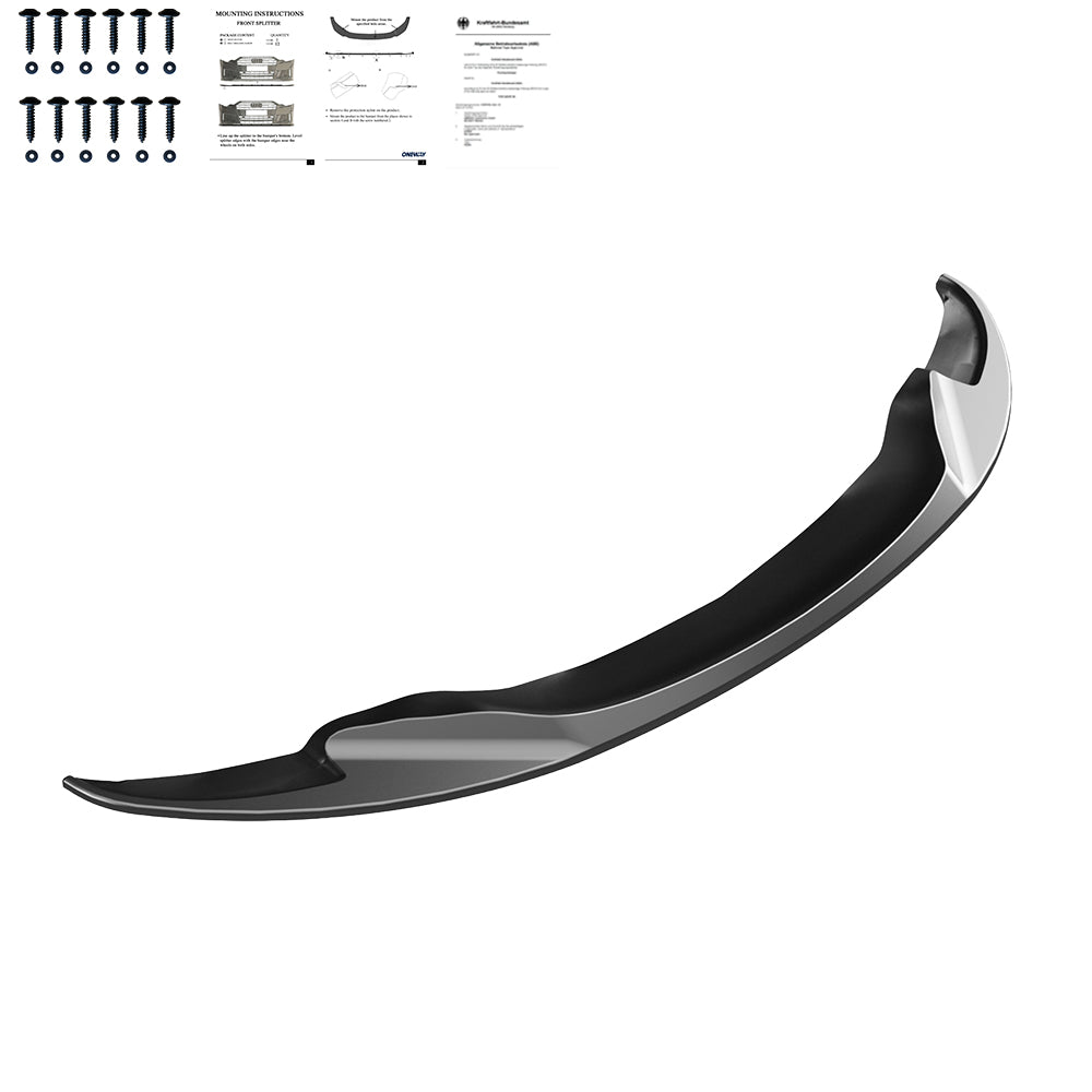 Frontsplitter schwarz glänzend passend für BMW M3 E92 Coupé / E93 Cabrio 2007-2013 – Ansicht 2