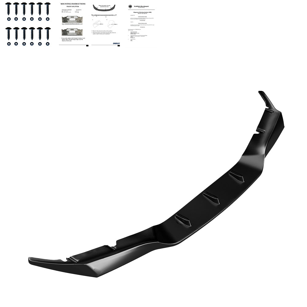 Frontsplitter schwarz glänzend passend für BMW M5 F90 Prefacelift 2018-2020 – Ansicht 1