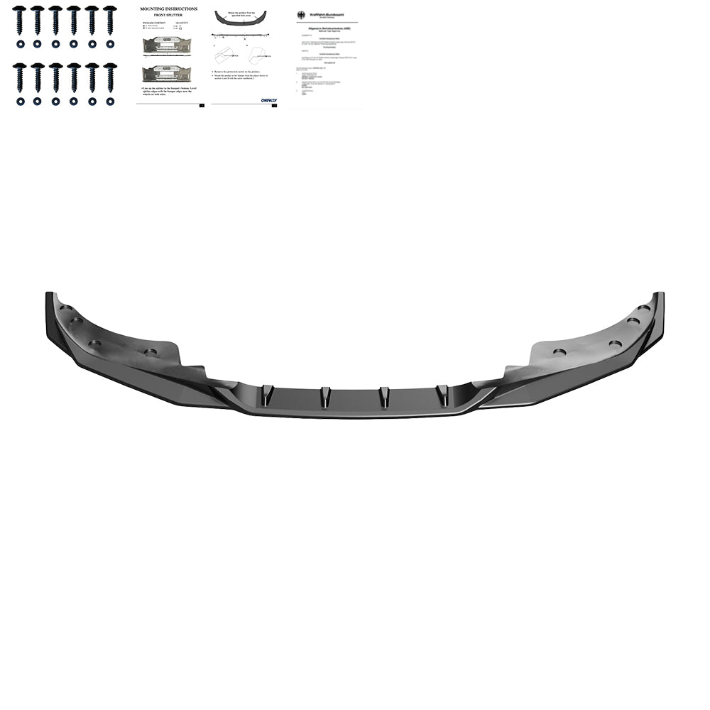 Frontsplitter schwarz glänzend passend für BMW 4er G22 M-Paket / M440i 2020+ – Ansicht 3
