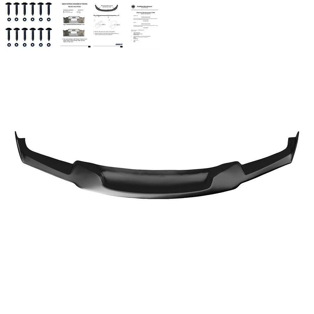 Frontsplitter schwarz glänzend passend für BMW 3er F30 M-Technik 2012-2019 – Ansicht 3