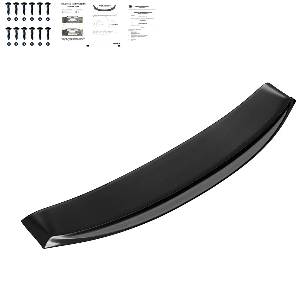 Frontsplitter schwarz glänzend passend für BMW 6er F06/F12/F13 Facelift M-Paket 2013-2018 Version 2 – Ansicht 3