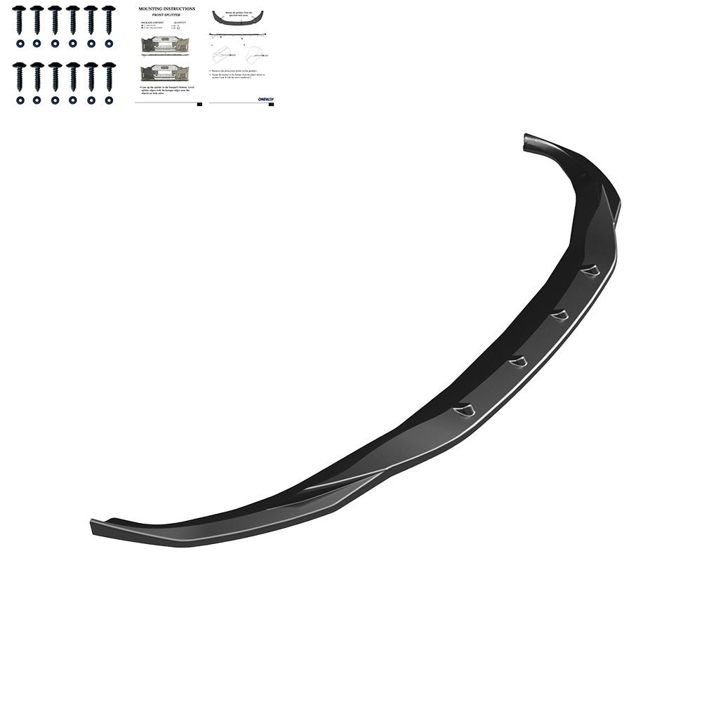 Frontsplitter schwarz glänzend passend für BMW i4 M-Paket G26 2021+ – Ansicht 4