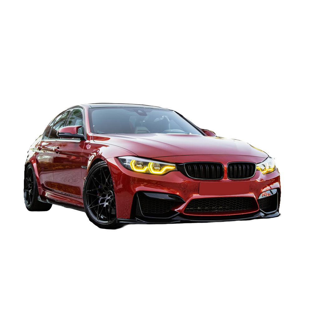 Frontspoiler-Flaps schwarz glänzend passend für BMW M4 F82 / M3 F80 2014-2021 mit Front Flaps – Ansicht 5