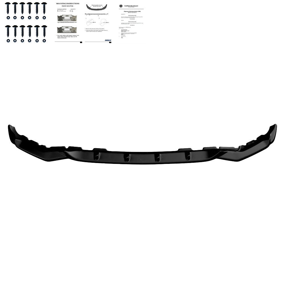 Frontsplitter schwarz glänzend passend für BMW X7 M G07 M-Paket 2018-2022 – Ansicht 2