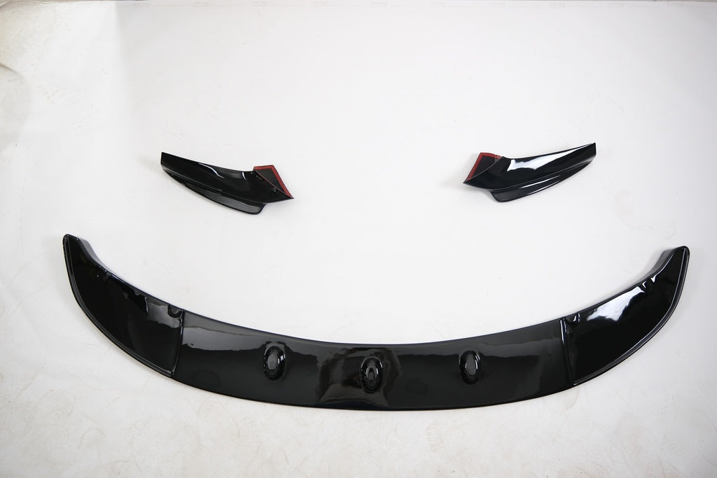 Frontspoiler-Flaps schwarz glänzend passend für BMW 5er F10/F11 M-Paket 2011-2016 Frontsplitter w / Flaps – Ansicht 6