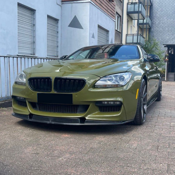 Frontsplitter schwarz glänzend passend für BMW 6er F06/F12/F13 Facelift M-Paket 2013-2018 – Ansicht 8
