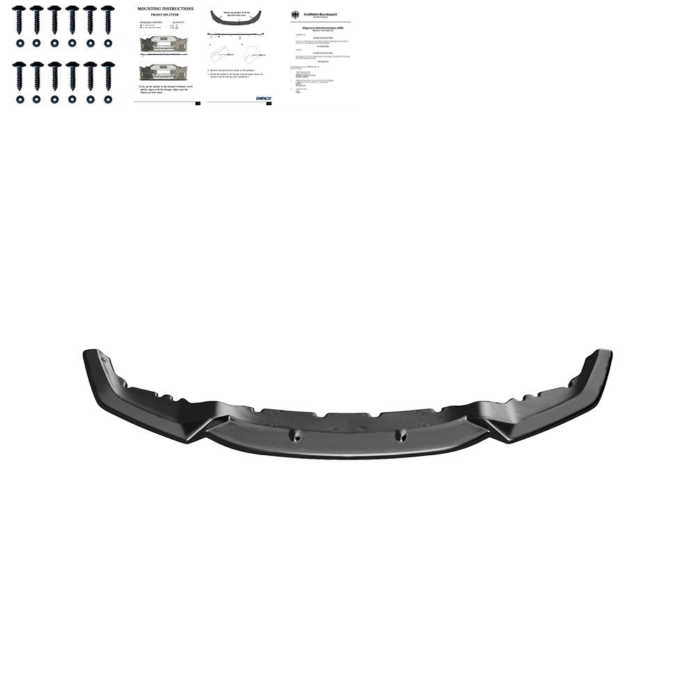 Frontsplitter schwarz glänzend passend für BMW M2 F87 2016-2020 – Ansicht 3