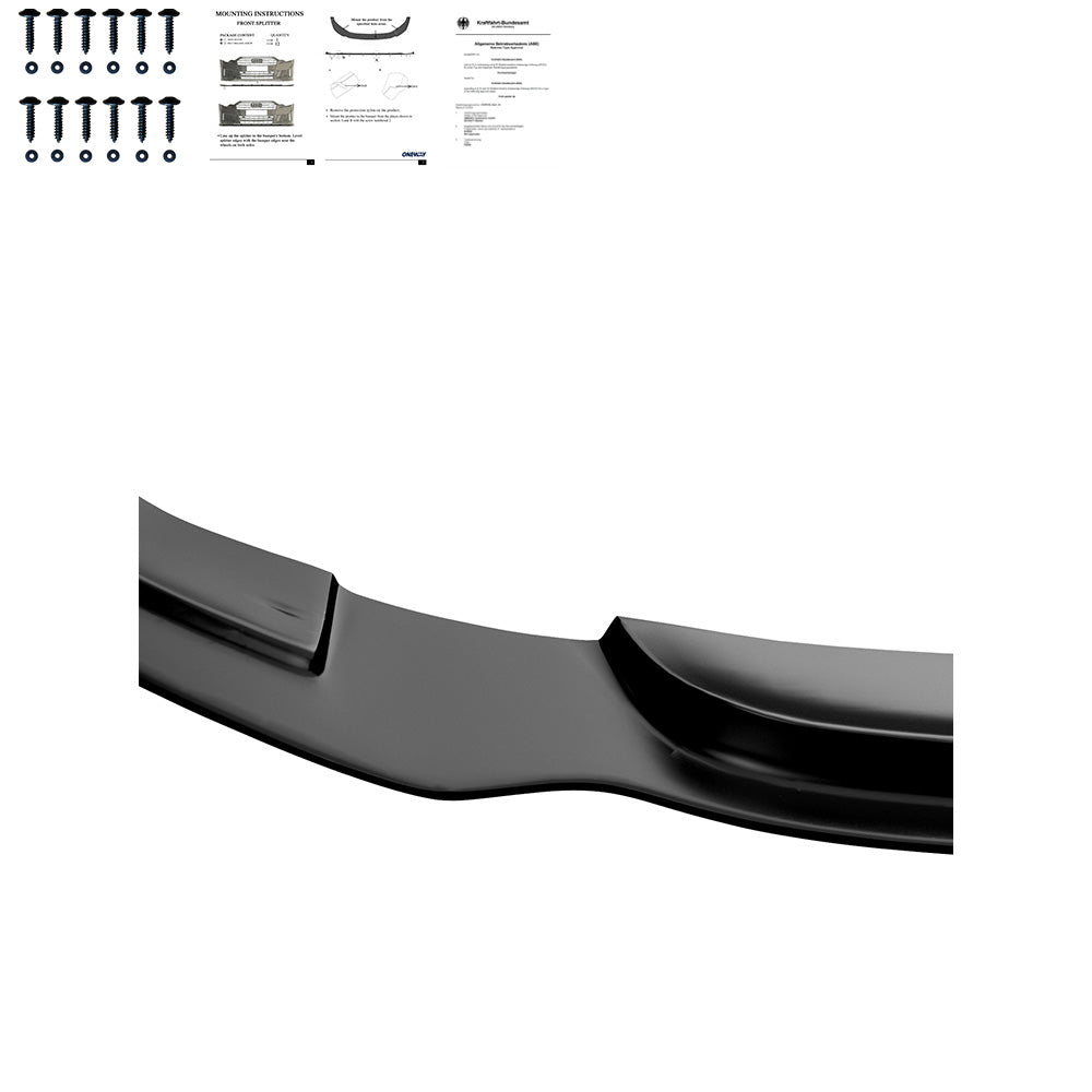 Frontsplitter schwarz glänzend passend für BMW 3er F34 GT 335i M-Paket 2012-2017 – Ansicht 3