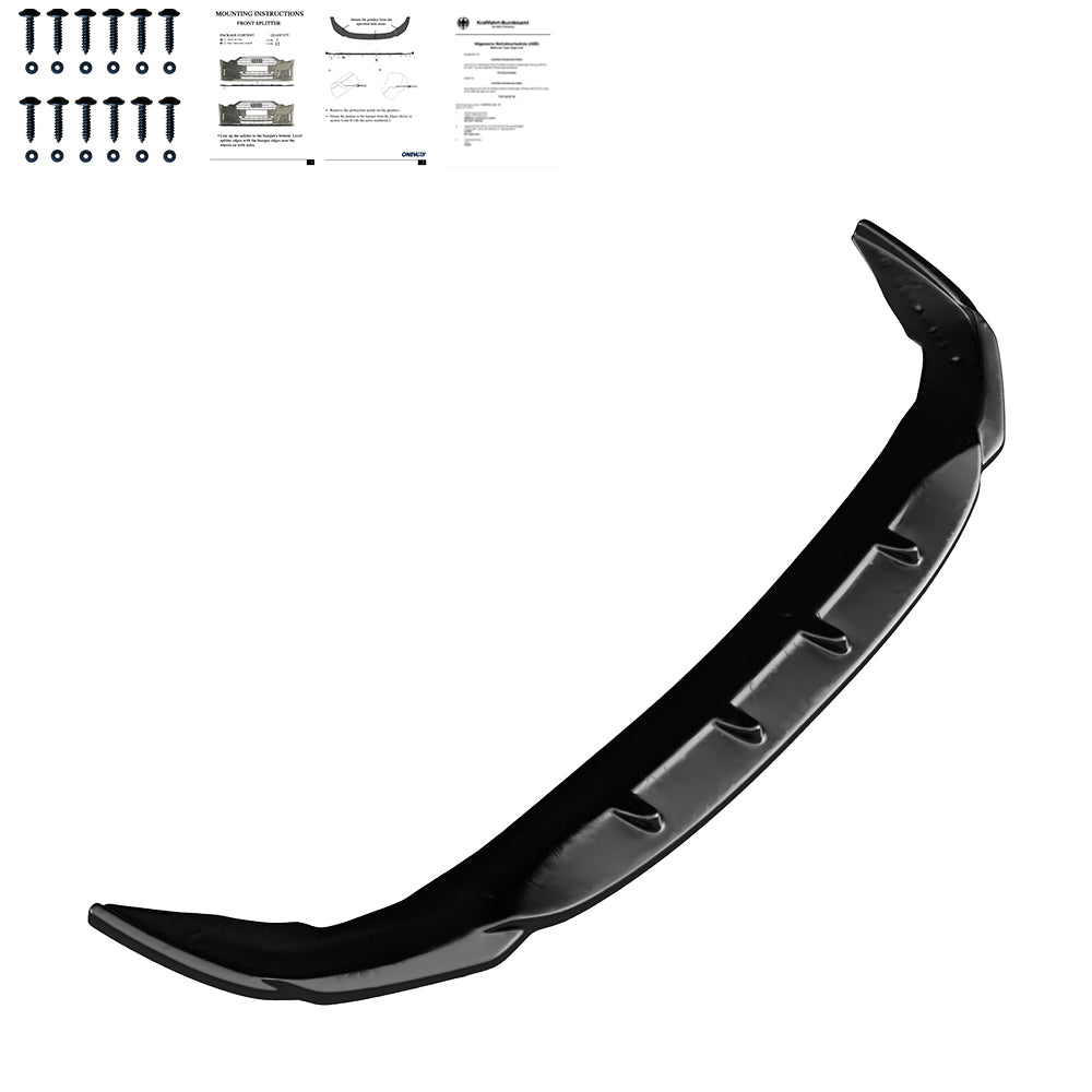 Frontsplitter schwarz glänzend passend für BMW 2er F44 Gran Coupé M-Paket / M235i 2019+ – Ansicht 4