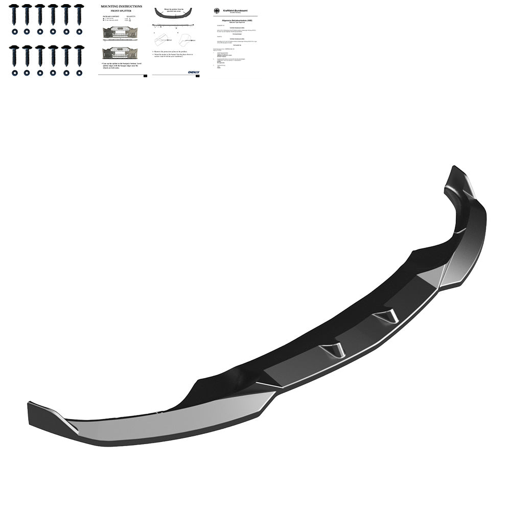 Frontsplitter schwarz glänzend passend für BMW iX M-Paket i20 2021+ – Ansicht 4