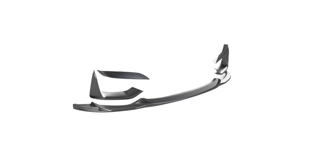Frontspoiler-Flaps schwarz glänzend passend für BMW M4 F82 / M3 F80 2014-2021 mit Front Flaps – Ansicht 4