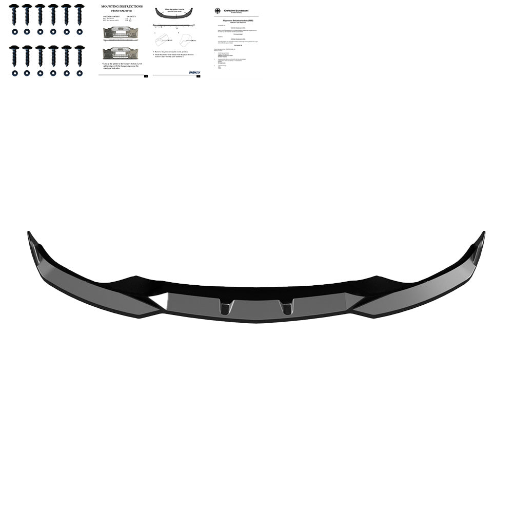 Frontsplitter schwarz glänzend passend für BMW iX M-Paket i20 2021+ – Ansicht 3