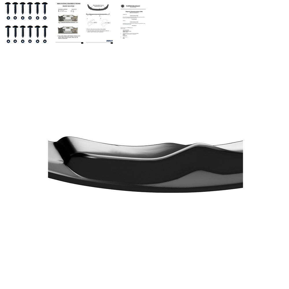 Frontsplitter schwarz glänzend FSPBM0242 – Ansicht 4