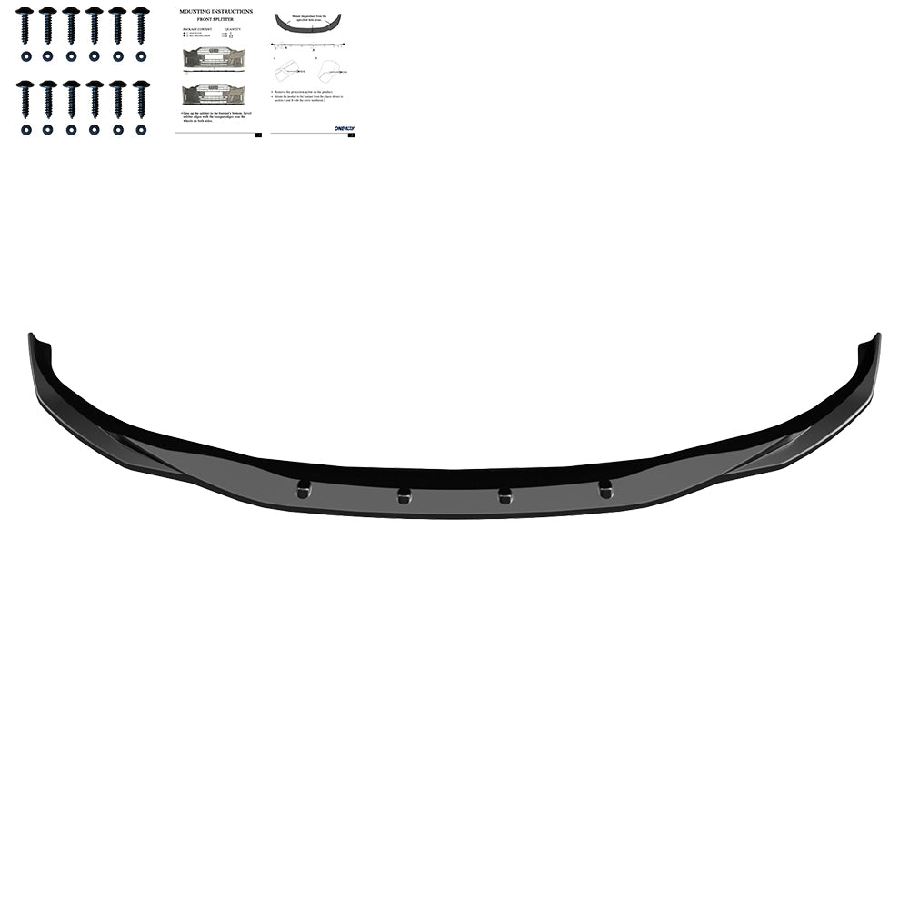 Frontsplitter schwarz glänzend passend für BMW i4 M-Paket G26 2021+ – Ansicht 3