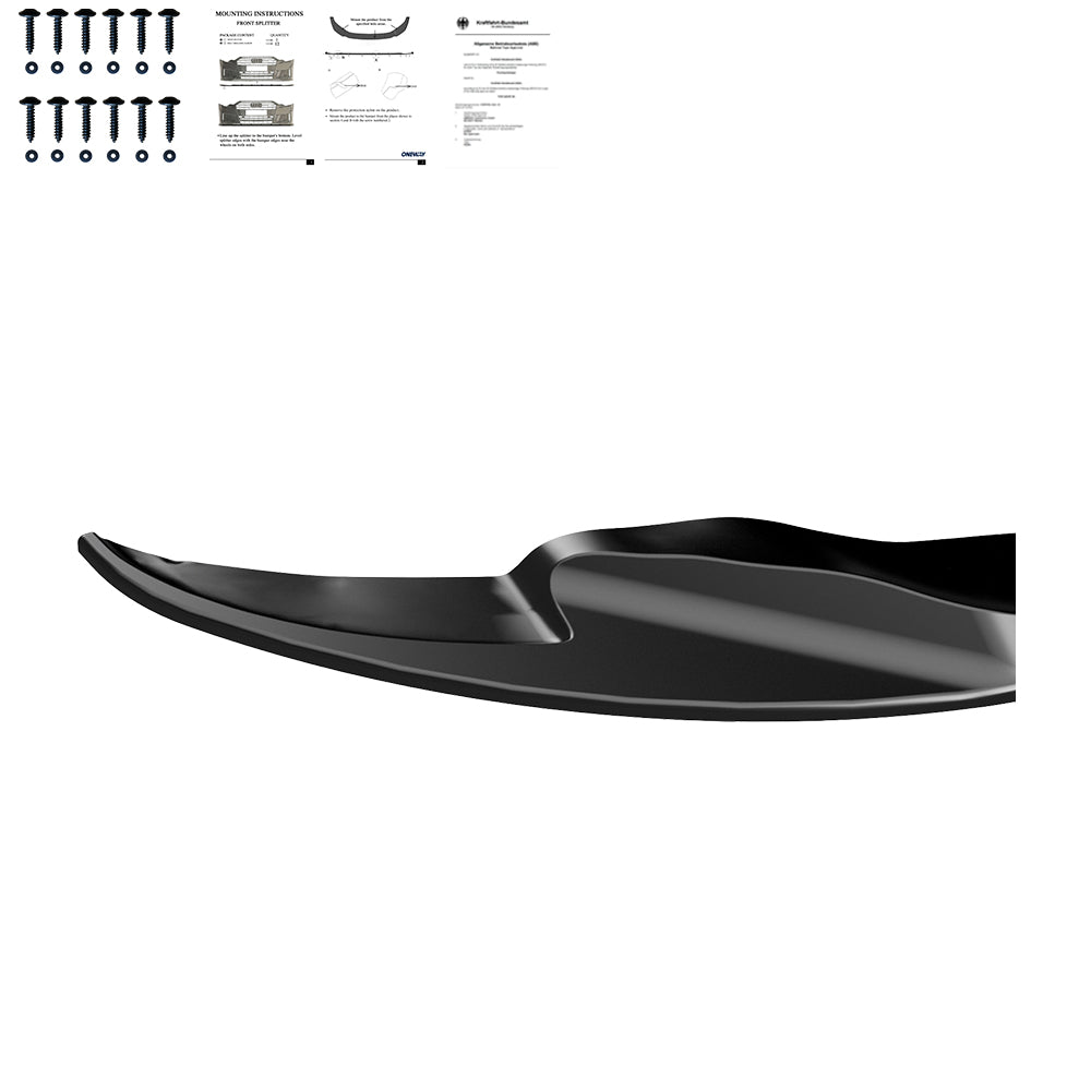 Frontsplitter schwarz glänzend passend für BMW M3 E92 Coupé / E93 Cabrio 2007-2013 – Ansicht 3