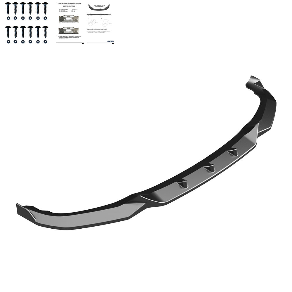 Frontsplitter schwarz glänzend passend für BMW X1 M-Paket F48 2015-2019 – Ansicht 2