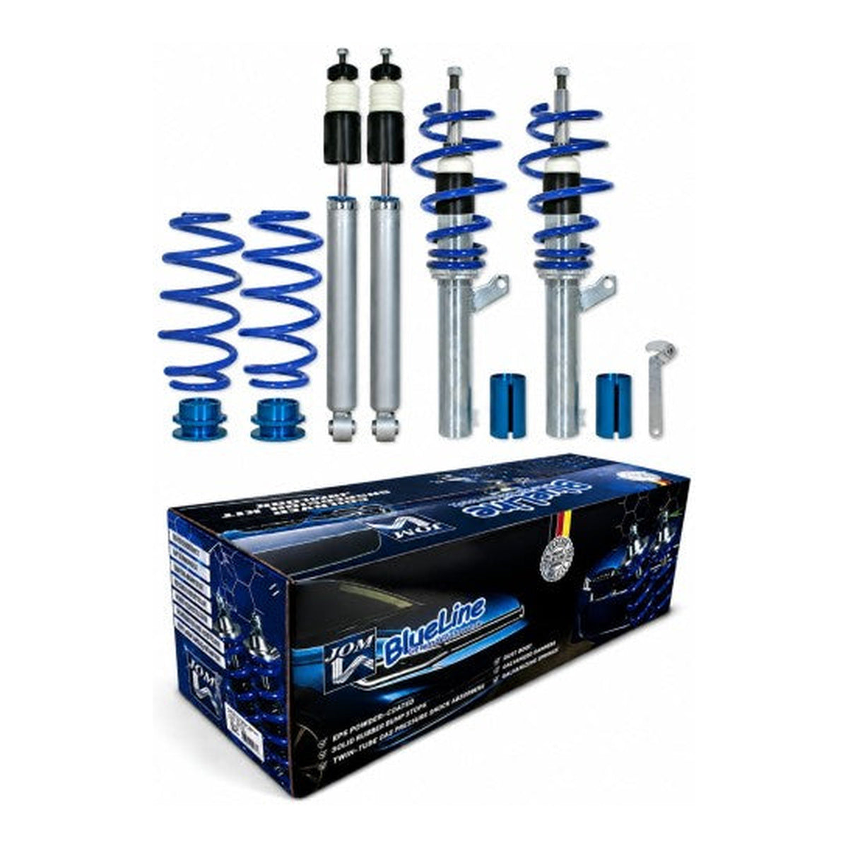 BlueLine Gewindefahrwerk HA Mehrlenker (Multilink) passend für Audi A3 (8V), S3, RS3 1.8 TFSI, 2.0 TFSI, 2.0 TFSI (S3), 2.5 TFSI (RS3), 1.6TDI, 2.0