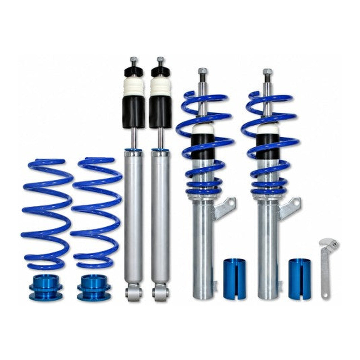 BlueLine Gewindefahrwerk HA Mehrlenker (Multilink) passend für Audi A3 (8V), S3, RS3 1.8 TFSI, 2.0 TFSI, 2.0 TFSI (S3), 2.5 TFSI (RS3), 1.6TDI, 2.0