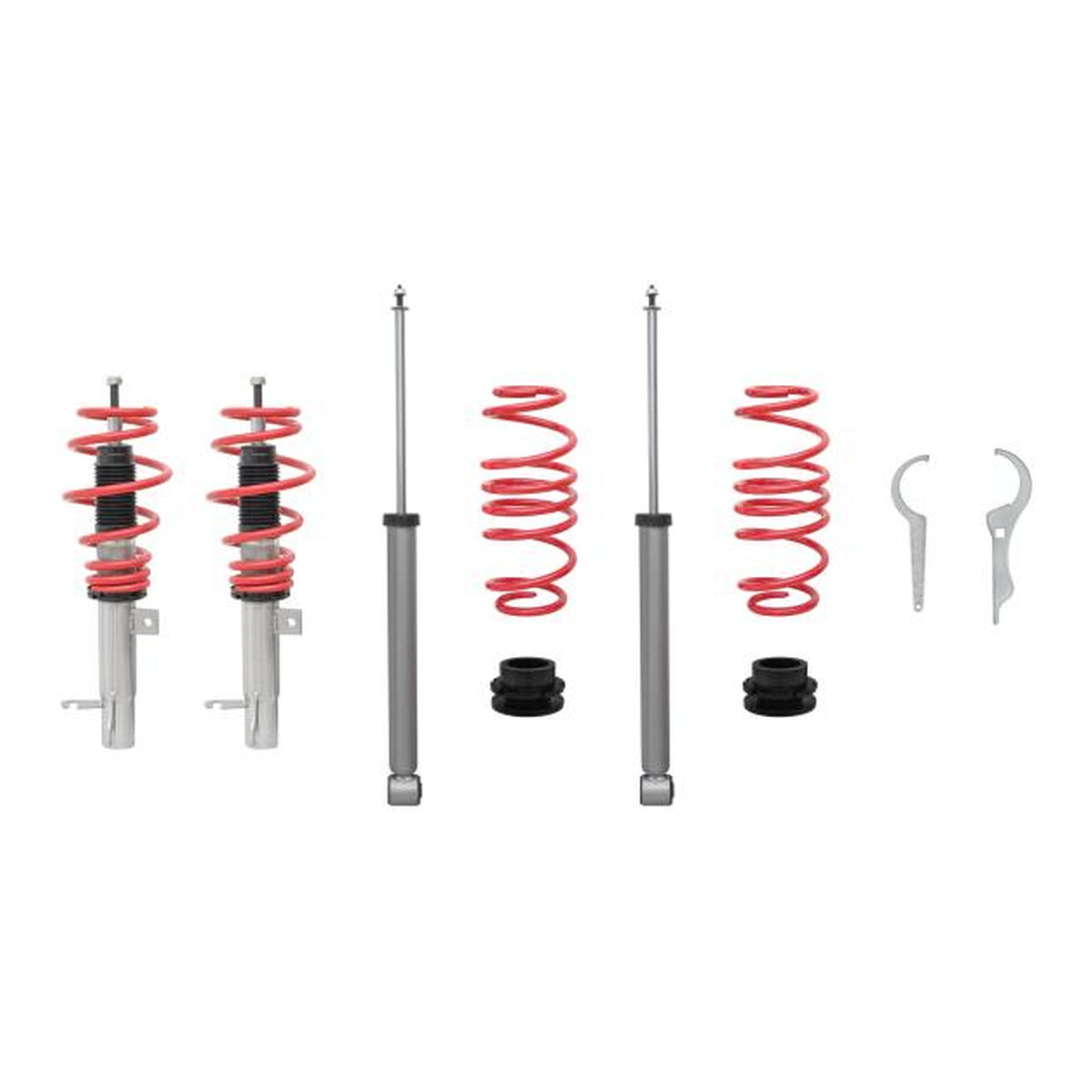RedLine Gewindefahrwerk passend für Ford Fiesta JH und JD 1.25, 1.3, 1.4, 1.6, 1.4TDCi, 1.6TDCi, Baujahr 11.2001 - 2008 und passend für Ford Fiesta ST