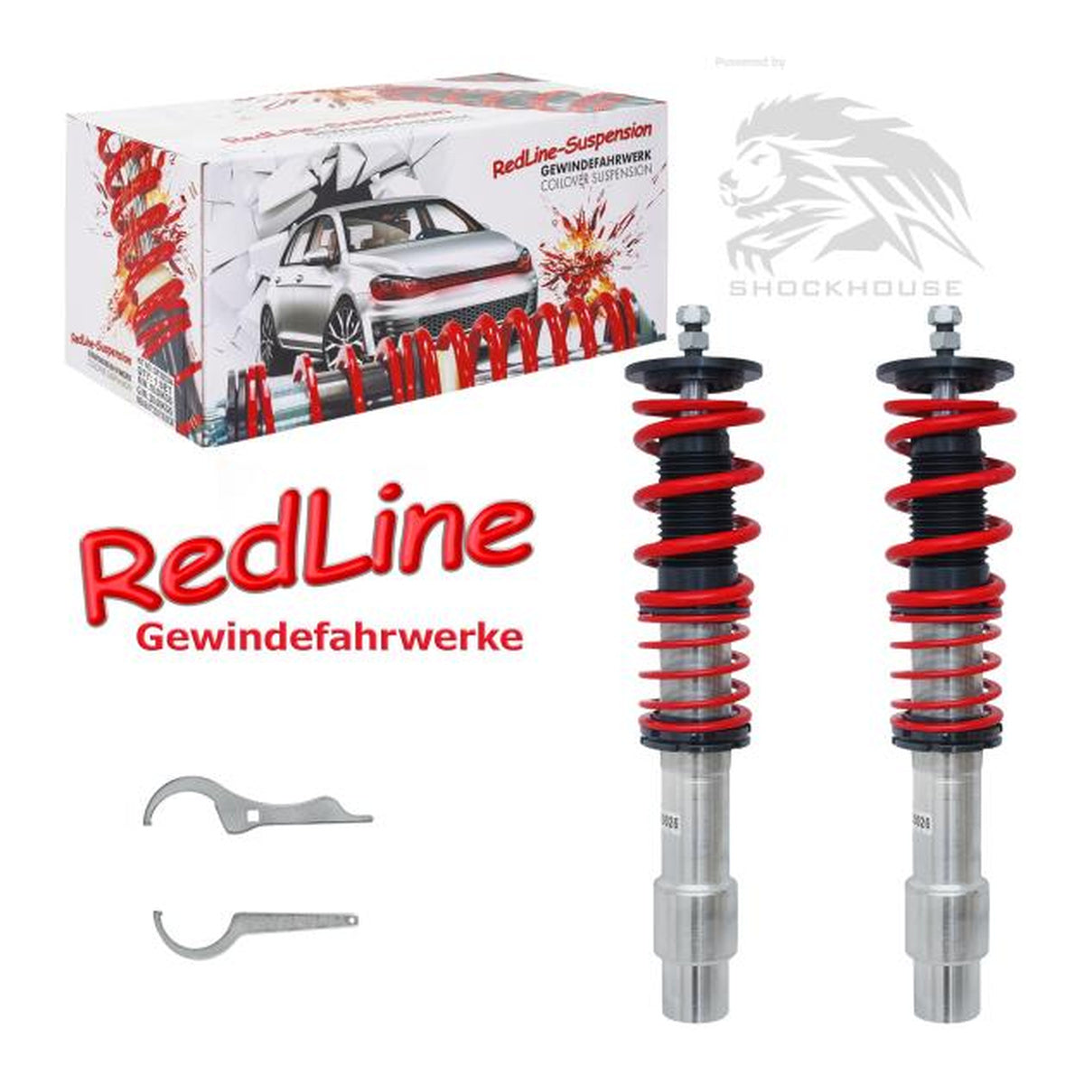 RedLine Gewindefahrwerk passend für BMW E39 Touring 520i/ 523i/ 525i/ 528i/ 530i/ 520D/ 525D/ TD/ TDS/ 530D, (nur VA), HA ohne Niveauregulierung