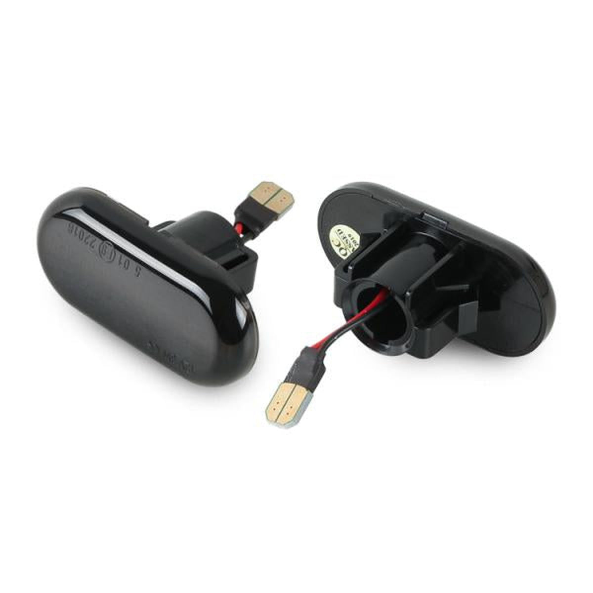 Clignotants latéraux LED noirs compatibles avec Dacia Duster I, Logan I MCV, Dokker, Lodgy