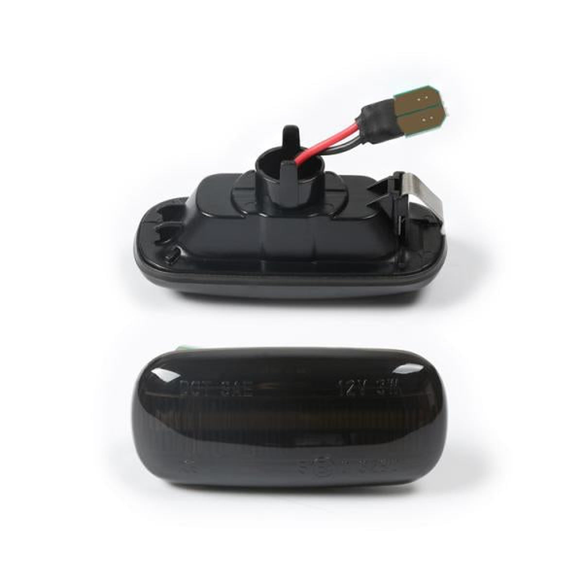 Clignotants latéraux LED compatibles avec A3 8P | A4 B6 B7 & Cabrio | A6 C6 4F | Noir
