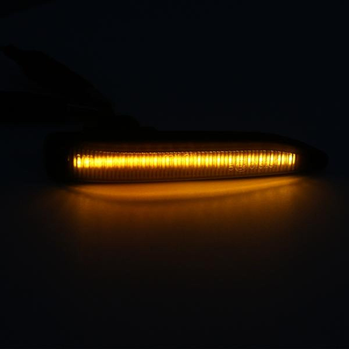Clignotants latéraux LED noirs compatibles avec série 7 E65 E66 années 2001-2008