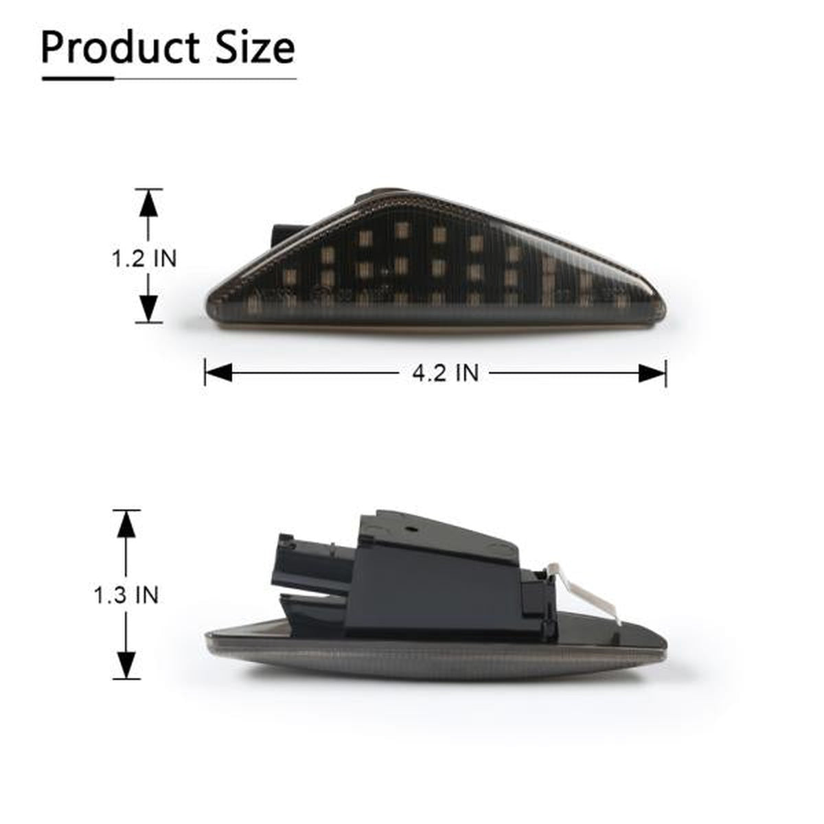 Clignotants latéraux LED noirs compatibles avec BMW X3 F25 | X5 E70 | X6 E71, E72