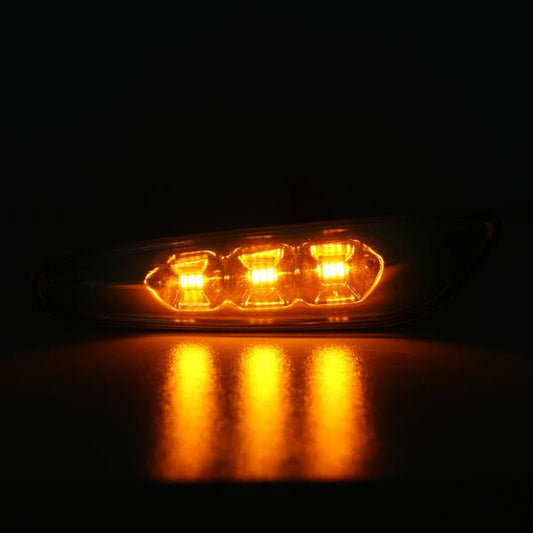 Led Seitenblinker Chrom Blinker passend für BMW E46 E90 E91 E60 E61 E82 E87