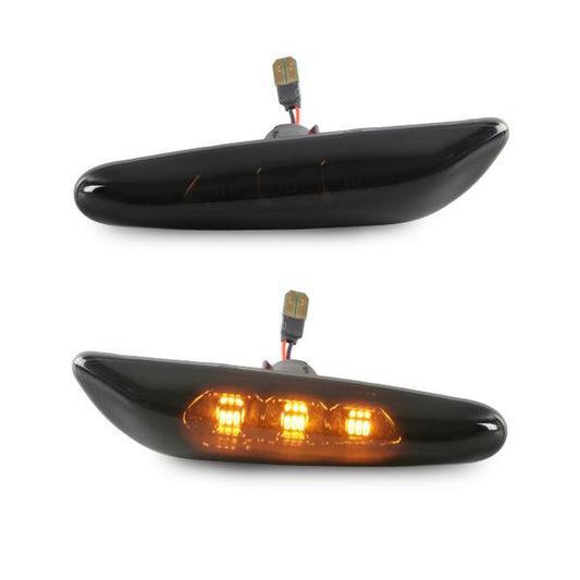 LED Seitenblinker Schwarz Blinker passend für BMW E46 E90 E91 E60 E61 E82 E87