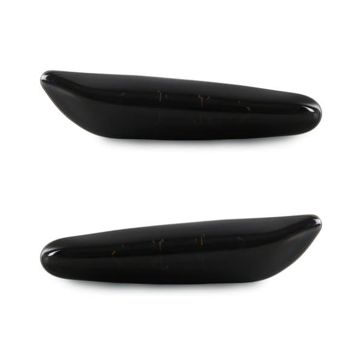 Clignotants latéraux LED noirs compatibles avec BMW E46 E90 E91 E60 E61 E82 E87