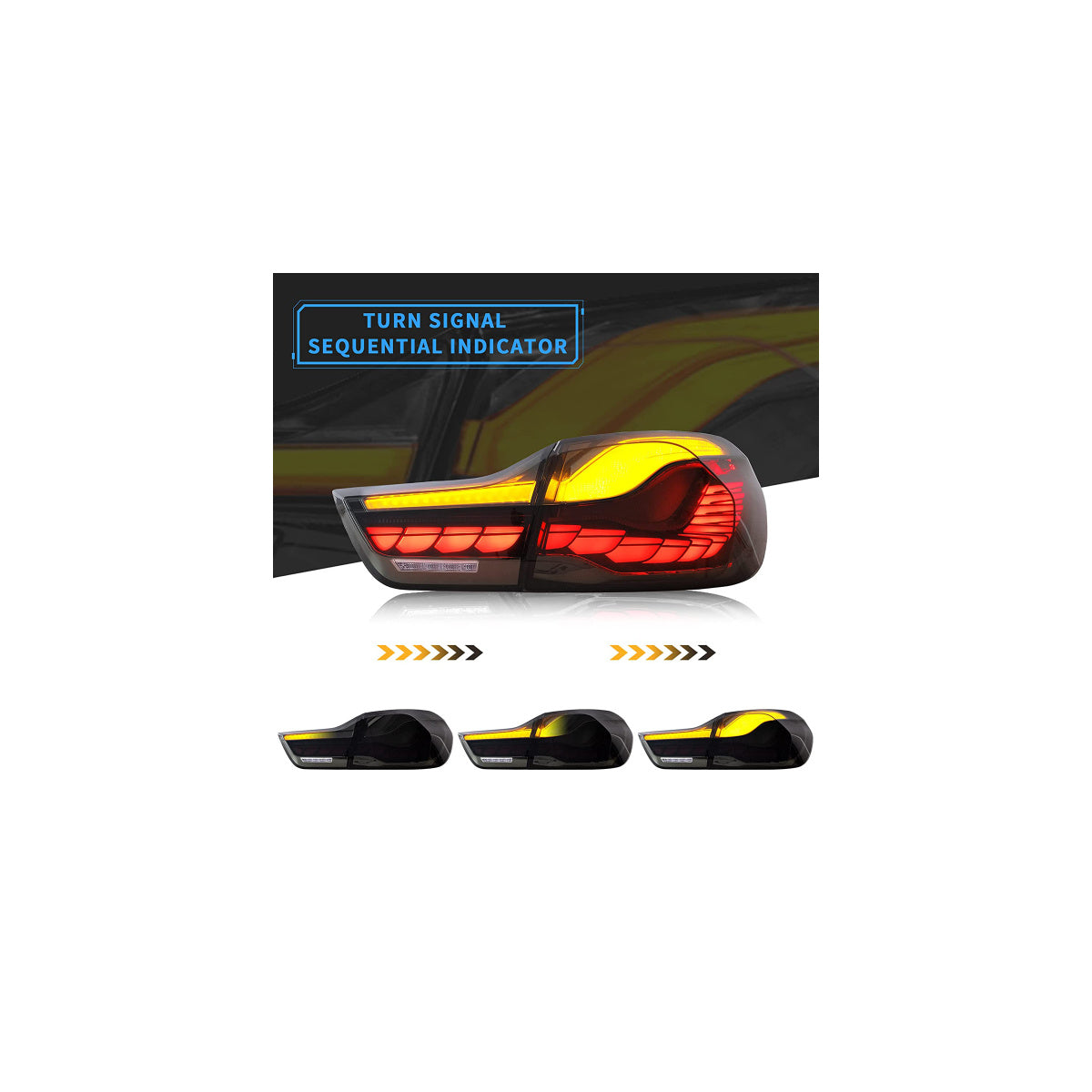 Voll LED Rückleuchten OLED passend für BMW 4er F32 F33 F36 F82 2013–21 Smoke