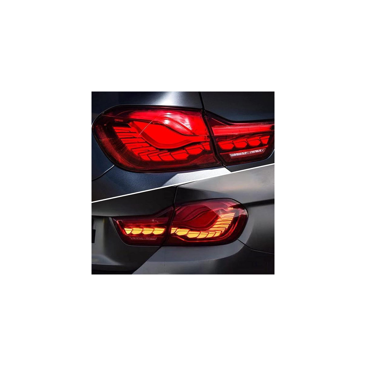 Voll LED Rückleuchten OLED passend für BMW 4er F32 F33 F36 F82 2013–21 Rot