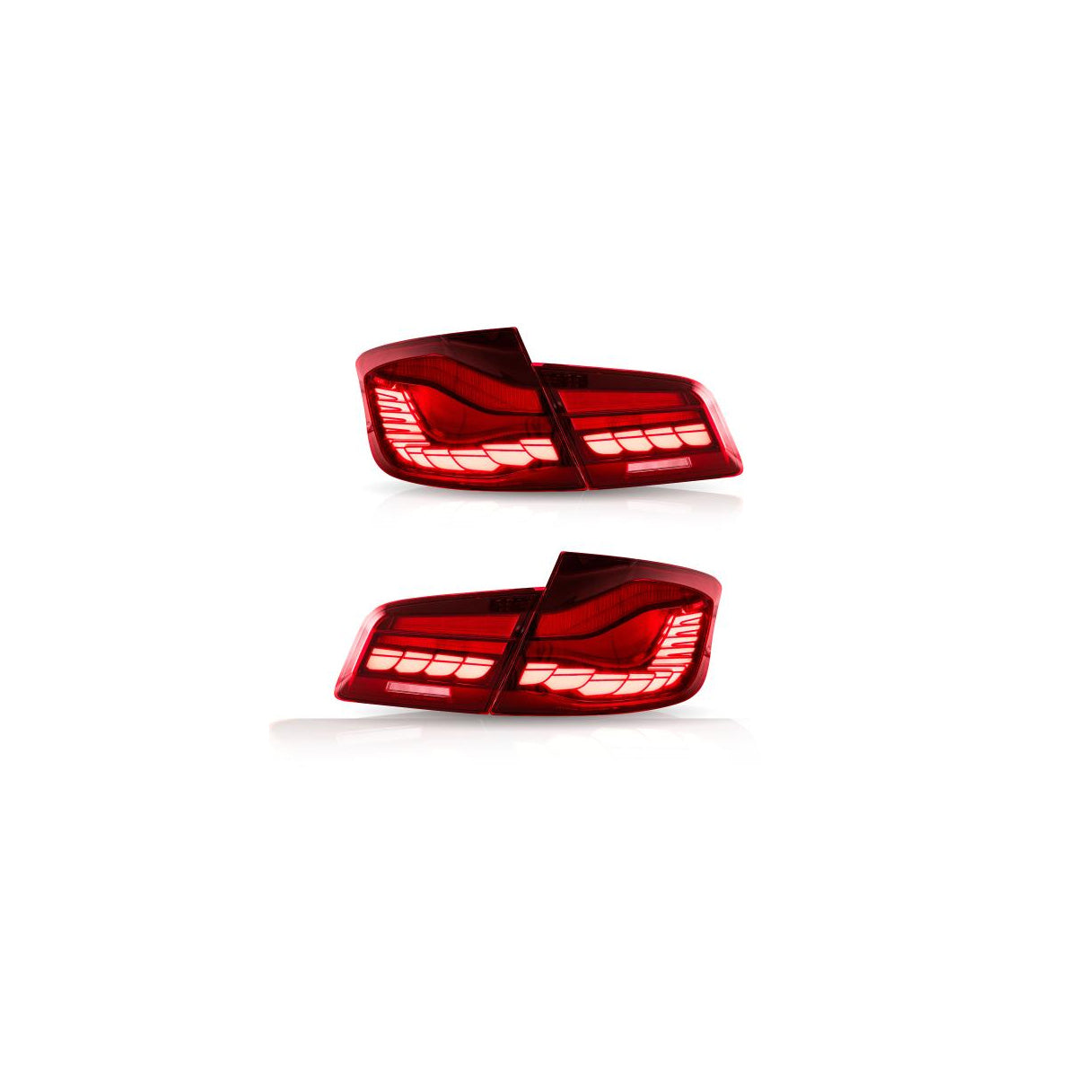 Voll LED Rückleuchten passend für BMW F10 Limousine 2010-2016 Rot in OLED Technik