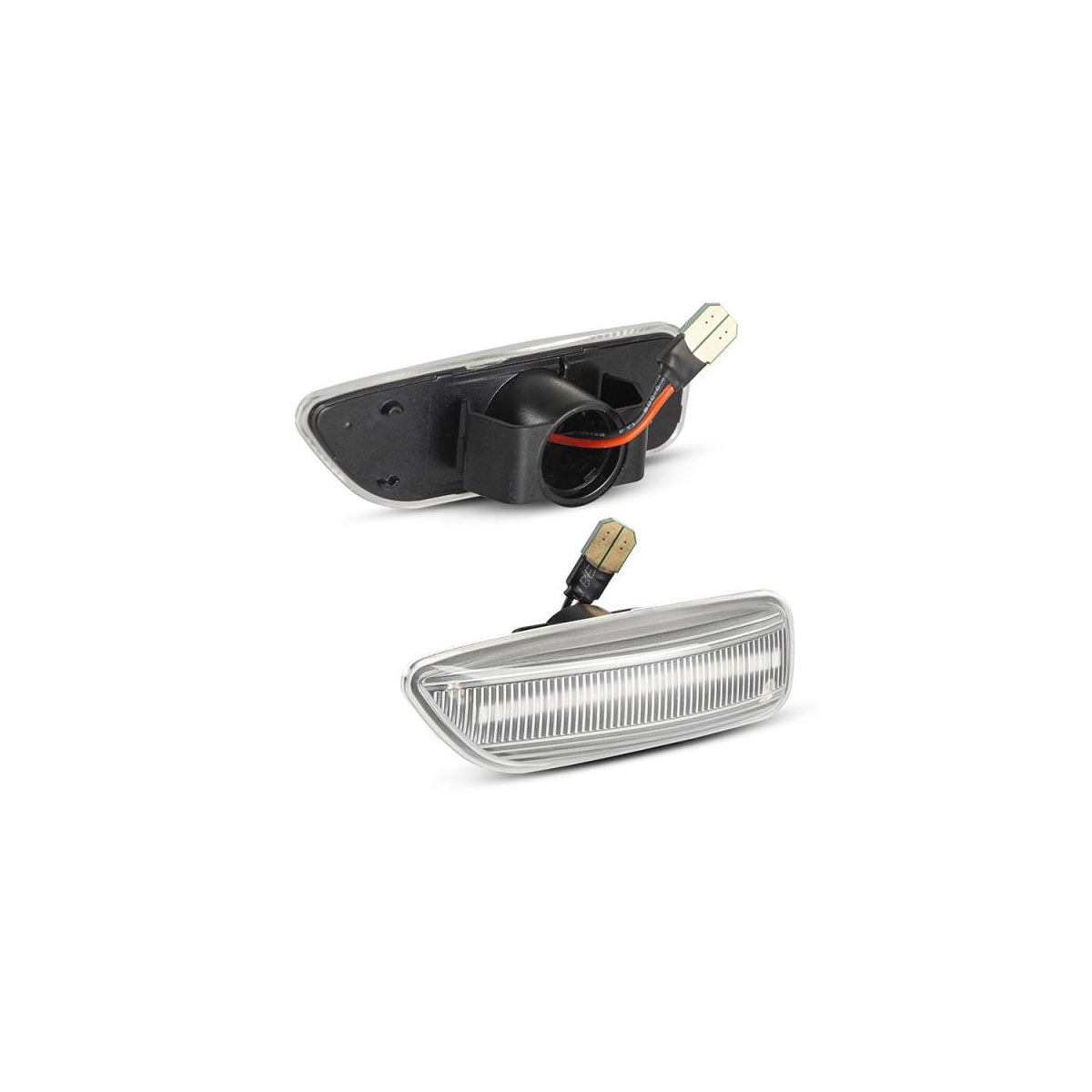 CLIGNOTANTS LATÉRAUX À LED compatibles avec VOLVO S60 | S80 | V70 | XC70 | XC90 | VERRE TRANSPARENT