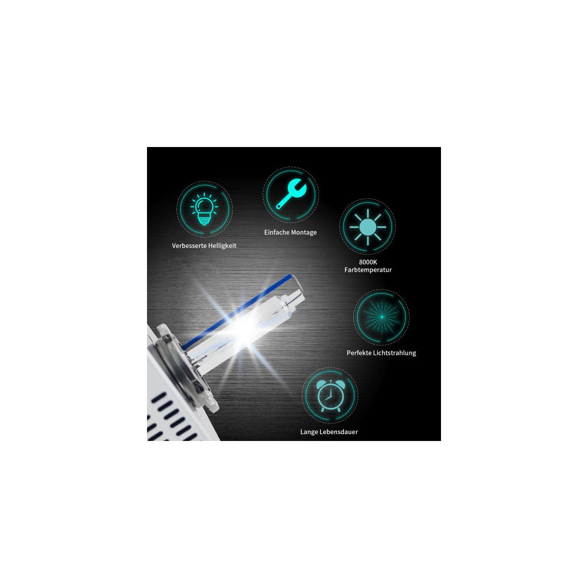Ampoules xénon D5S 8000K pour phares