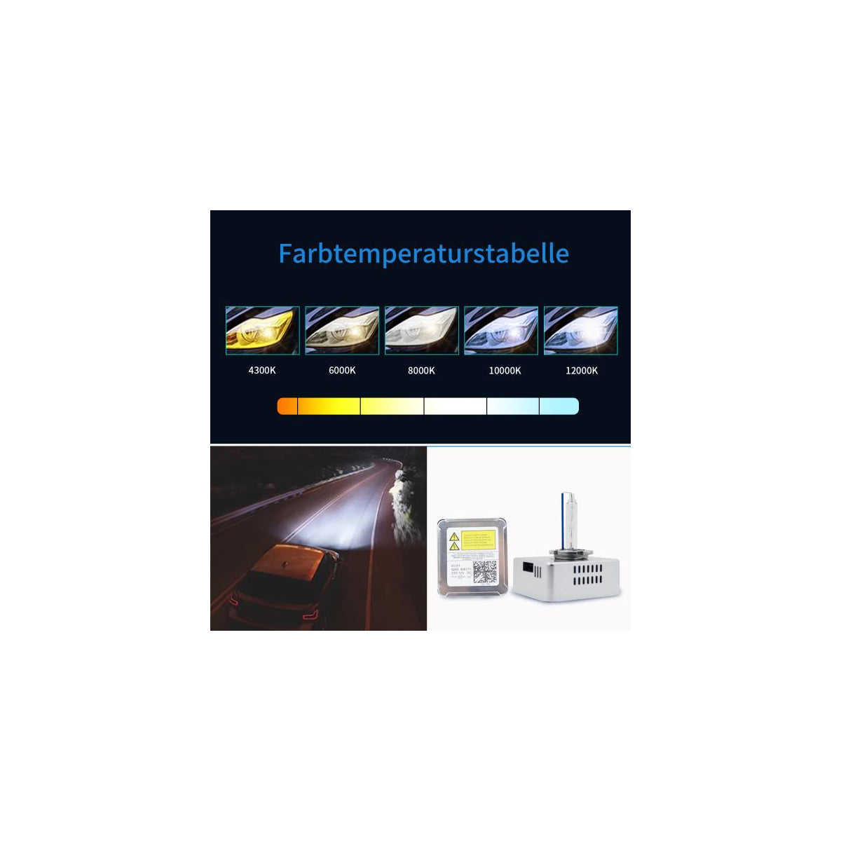 Ampoules xénon D5S 8000K pour phares