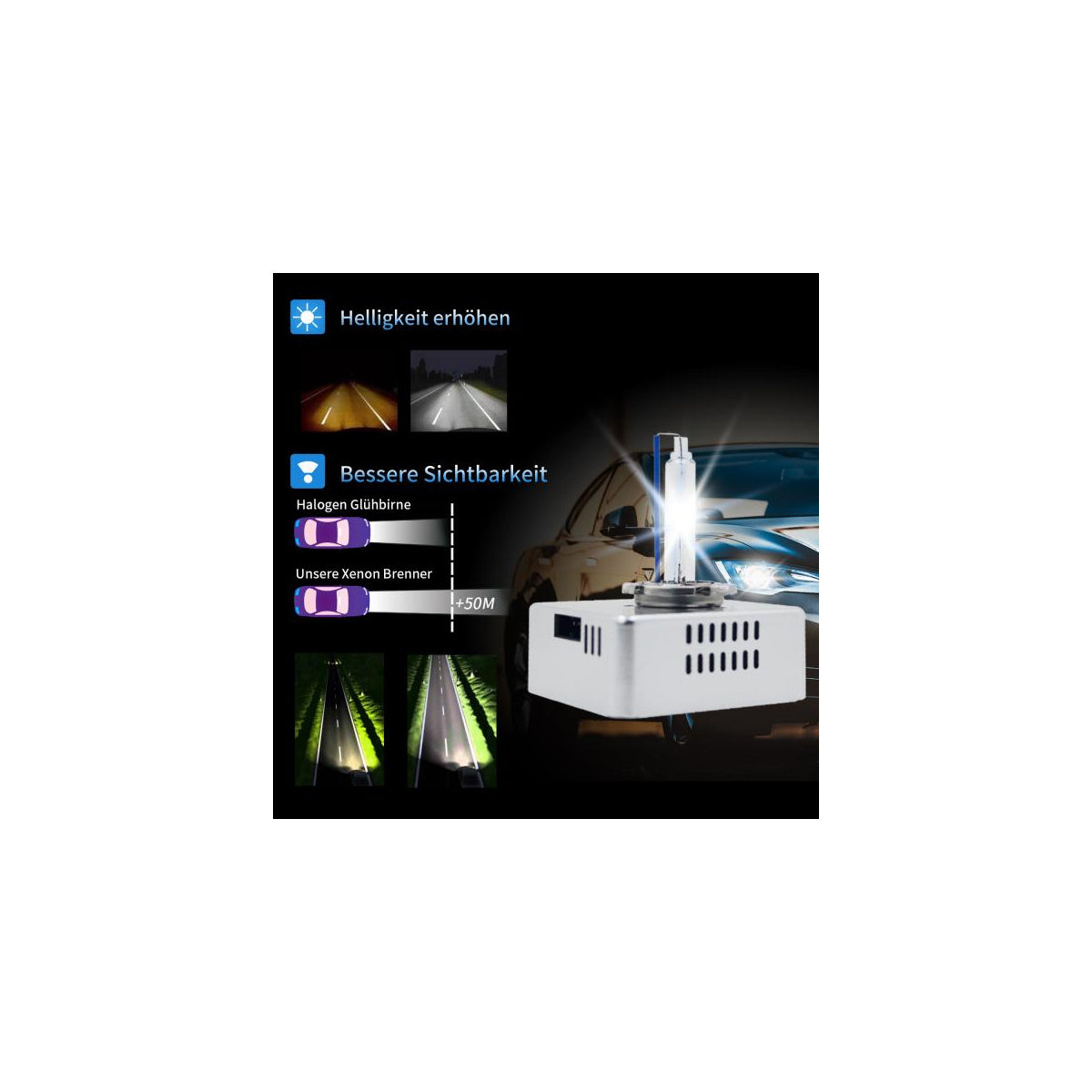 Ampoules xénon D5S 8000K pour phares