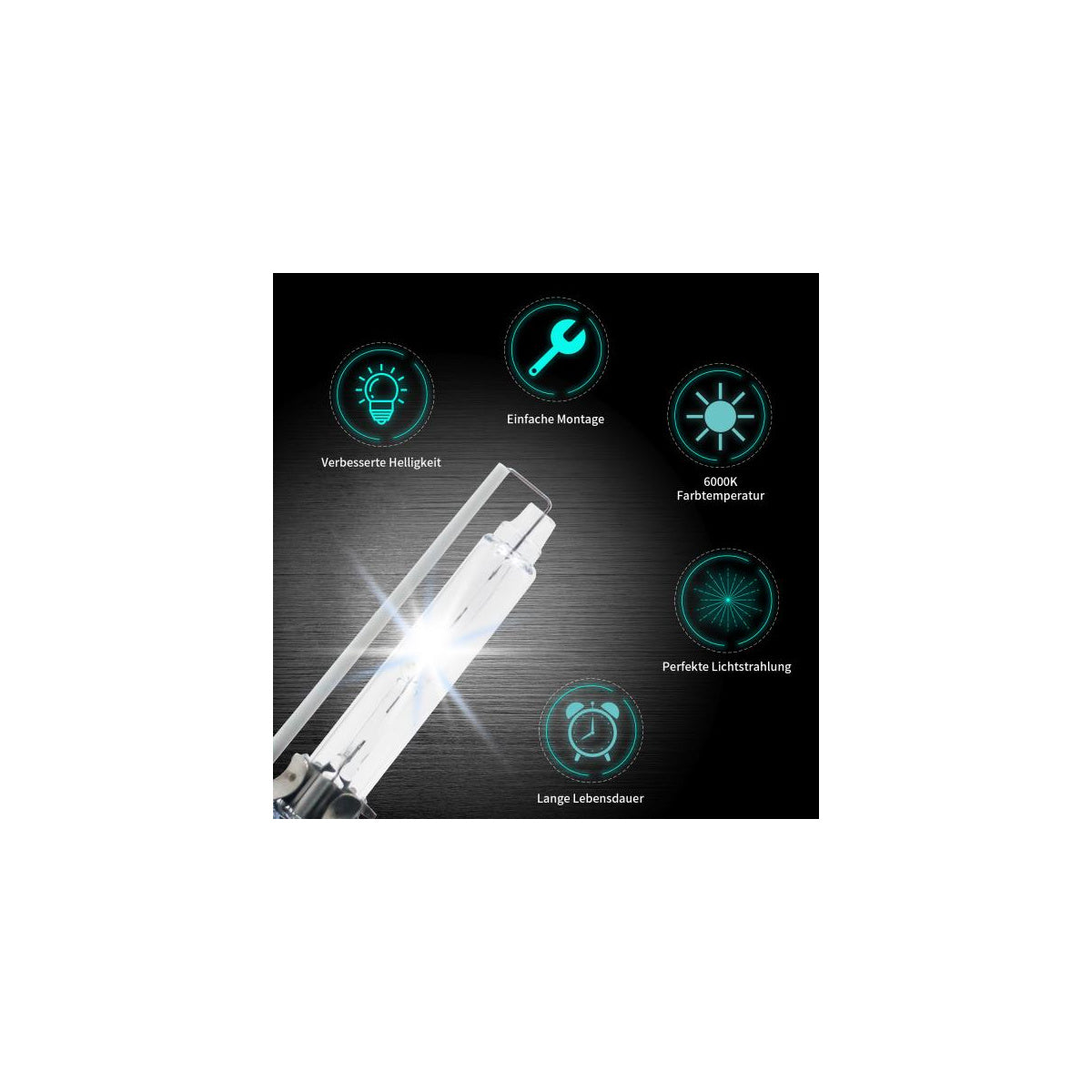 Jeu d'ampoules xénon D4S 6000K pour phares